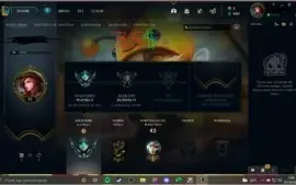 Conta smurf lol platina 2 email não verificado