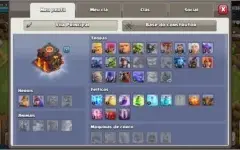 Clash Of Clans - CV10 FULL com poções e livros.