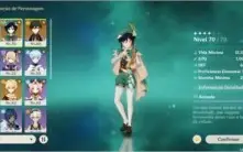 *Genshin impact* Venti, Jean, Zhongli e espada celestial