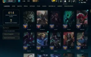 Prata 1 com TODOS os Champs e 151 Skins ( MID / ADC / JG )