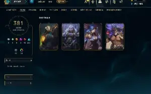 Prata 3 com TODOS os champs e 381 Skins ( ADC / SUP / MID )