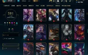 Prata 3 com TODOS os champs e 381 Skins ( ADC / SUP / MID )