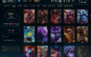 Prata 3 com TODOS os champs e 381 Skins ( ADC / SUP / MID )