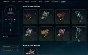 CONTA LOL UNICO DONO! SKINS! E CAMPEÕES DIVERSOS!