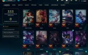 Acc LoL Gold 4, nivel 167+ para a venda!