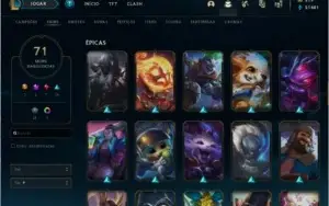 Conta Lol Gold 2, email ok, 71 skins (ultimate), honra 4,2/3