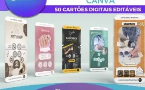 Cartões Interativos Editáveis No Canva