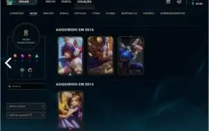 CONTA LOL OURO/GOLD 4 FLEX E SOLO/DUO 55 CAMPEÕES