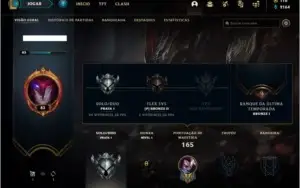 Conta prata 1 com 12 skins e 62 champs