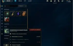 Conta prata 1 com 12 skins e 62 champs