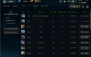Ouro 1 com 21 Champs e 3 Skins