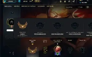 Ouro 1 com 21 Champs e 3 Skins
