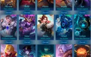 Conta Mobile Legends com Skins Kof e Lendária (Mítico 810)