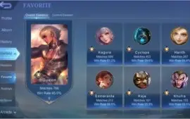 Conta Mobile Legends com Skins Kof e Lendária (Mítico 810)