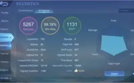 Conta Mobile Legends com Skins Kof e Lendária (Mítico 810)