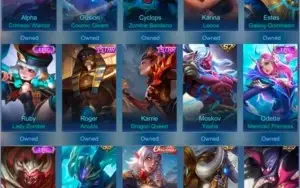Conta Mobile Legends com Skins Kof e Lendária (Mítico 810)