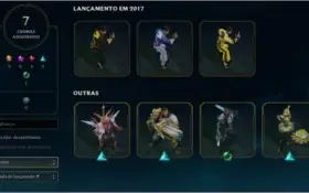 CONTA LOL: COM 34 SKINS - 73 CHAMPIONS - BORDA PLATINA
