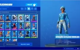 Conta de Fortnite com 89 skins, minty e salve o mundo
