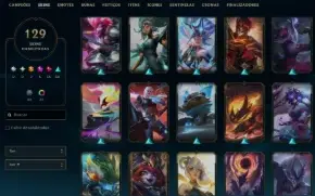 Conta Full Acesso Lvl 212 Platina 4 | 129 Skins | 5 Miticas
