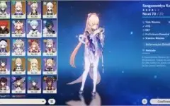 CONTA GENSHIN YOIMIYA, AYAKA, KOKOMI, EULA, QIQI E MAIS