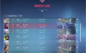 Conta Imortal 120pts, atos radiantes e 700r$ em skin