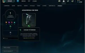 CONTA UNRANKED (EX PLATINA2), 12 SKINS E 42 CHAMPS
