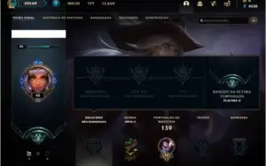 CONTA UNRANKED (EX PLATINA2), 12 SKINS E 42 CHAMPS