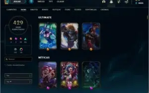 Conta Diamante 1 com TODOS os champs e 429 skins +1 rara