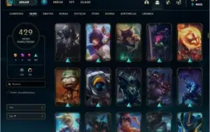 Conta Diamante 1 com TODOS os champs e 429 skins +1 rara