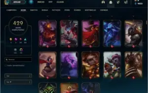 Conta Diamante 1 com TODOS os champs e 429 skins +1 rara