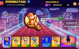 Conta Stumble Guys 10k Gemas + Raros, Míticos e especiais