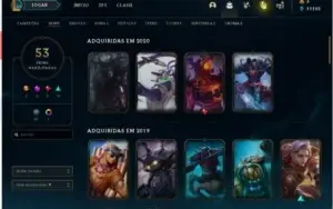 Conta platina 1 league of legends