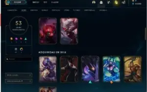 Conta platina 1 league of legends