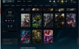 Conta platina 1 league of legends