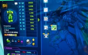 Conta Digimon Master LADMO Alpha - end game - 6 SSS+