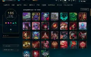 conta lol MESTRE 65 pdl  mmr bom 77 skins FULL CHAMP 105K EA