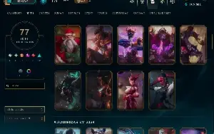 conta lol MESTRE 65 pdl  mmr bom 77 skins FULL CHAMP 105K EA
