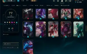 conta lol MESTRE 65 pdl  mmr bom 77 skins FULL CHAMP 105K EA
