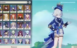 Furina -  Genshin impact AR49 - 6 Personagens 5* + 1 arma 5*