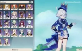Furina -  Genshin impact AR49 - 6 Personagens 5* + 1 arma 5*