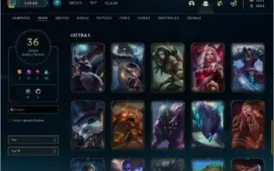 CONTA LOL COM 1K DE RP, SKIN ULTIMATE E PONTOS DE PRESTÍGIO