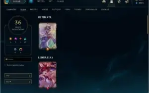 CONTA LOL COM 1K DE RP, SKIN ULTIMATE E PONTOS DE PRESTÍGIO