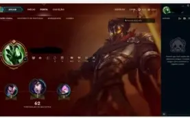 conta unranked / 123 champ / skin Rammus Rei (super rara)