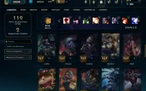Bronze 2 com 50 Champs e 8 Skins