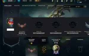 Bronze 2 com 50 Champs e 8 Skins