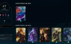 Conta Unranked Upada a Mão! 100 Campões e 47 Skins 😁  Serve
