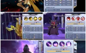 Conta saint Seiya awakening lvl 49 muito upada