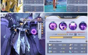 Conta saint Seiya awakening lvl 49 muito upada