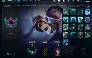Conta PLATINA 4 - Smurf LOL (league of legends) ELOMOON