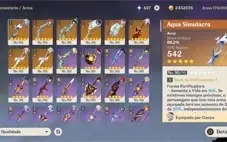 Conta AR 59, 15 personagens T5, 8 Armas t5